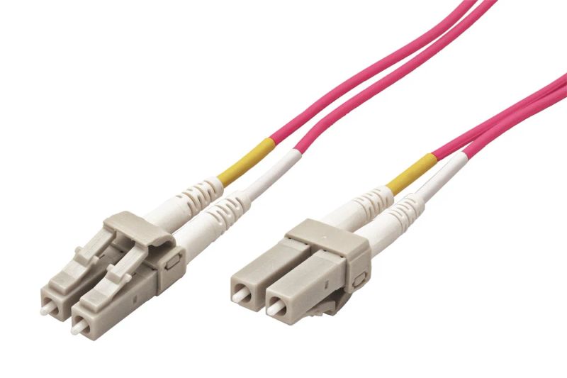 Optický patch kabel duplex LC-LC 50/125 MM 10m OM4