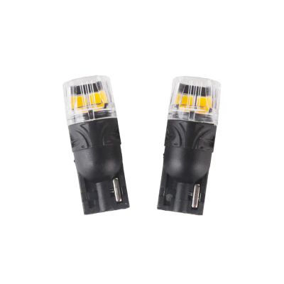 Autožárovka LED T10 12V CARCLEVER 4LED 2835SMD oranžová 2ks