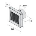 Ventilátor VENTS 100 ALTA TL s automatickou žalúziou