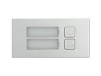 Intercom station button module - stříbrná