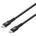 MANHATTAN Kabel, USB-C/USB-C, 0,5m, černý