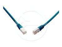 Patch kabel - RJ-45 (M) do RJ-45 (M) - 10 m - 5.7 mm - SFTP - CAT 6a - licna, rychlost přenosu dat až 10 Gbps, neprokluzující - modrá
