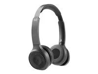 Cisco Headset 730 - Náhlavní souprava - náhlavní - Bluetooth - bezdrátový - odstranení šumu - USB, 3.5 mm jack - uhlíková cern