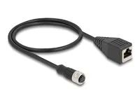 M12 Adapter Cable D-coded 4 pin female t