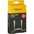 INTENSO C315C, Kabel Type C-TypeC, 1,5m, bílý