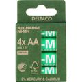 DELTACO RECHARGE, Baterie NiMH AA, HR6 4ks