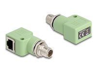 M12 Adapter X-coded 8 pin male to RJ45 j