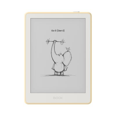 E-book ONYX BOOX GO 6 (Gen II), custard, 6" Carta 1300, 32GB, Bluetooth, Android 11, E-ink displej