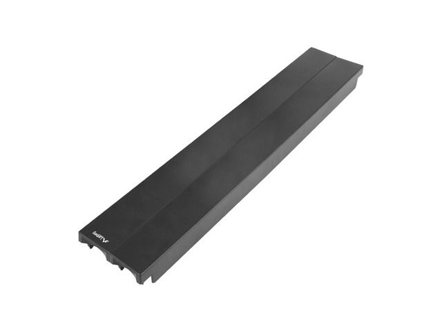 19" Plastový rychlomontážní ohnivzdorný zaslepovací panel 2U černý lanberg