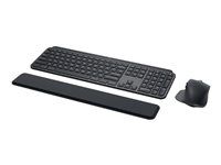 Sada klávesnice a myši - podsvícená - bezdrátový - Bluetooth LE - QWERTY - US mezinárodní - grafit