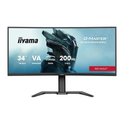 34'' iiyama GCB3484WQSU-B2: VA, UWQHD, 180Hz, USB-C