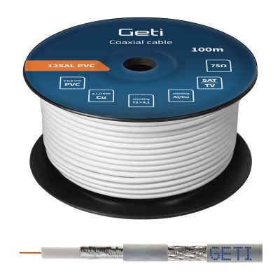 Koaxiální kabel GETI 125AL PVC (100m cívka)