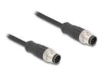 M12 Cable A-coded 8 pin male to male PVC