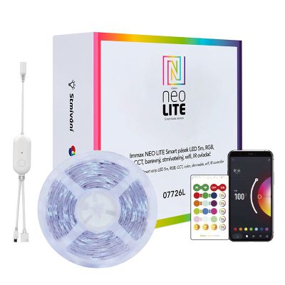 Smart LED pásek 12V IP65 48W RGB IMMAX NEO Lite 07775L 10m WiFi Tuya