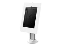 Stojan - pro tablet - uzamykatelný - ocel - bílá - velikost obrazovky: 9.7"-11" - montážní rozhraní: 75 x 75 mm - na stůl - pro Apple 10.2-inch iPad; 10.5-inch iPad Air (3rd generation); 10.5-inch iPad Pro; 10.9-inch iPad Air (4th generation); 11-inch iPad Pro (3rd generation); 9.7-inch iPad (5th generation, 6th generation); 9.7-inch iPad Pro; iPad Air; iPad Air 2; Samsung Galaxy Tab A (10.1 in), Tab A7 (10.4 in), Tab S6
