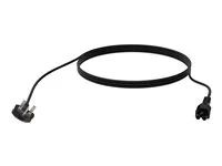 Elektrický kabel - BS 1363 do IEC 60320 C5 clover - 250 V - 13 A - 3 m - licna - černá - Velká Británie
