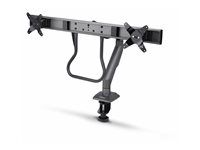 Startech Desk Mount Dual Monitor Arm w/ Crossbar, Up To 27" Displays - Montážní sada - artikulovaná, mechanická pružina - pro 2 LCD displeje - plast, ocel - cerná - velikost obrazovky: 17"-27" - upevnitelné na stul - kompatibilní s TAA