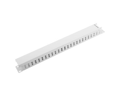 19" Panel pro správu kabelů typ a 1U šedý lanberg