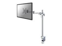 Montážní sada - plný pohyb - pro Displej LCD - stříbrná - velikost obrazovky: 10"-30" - upevnění svorkou, upevnitelné na stůl