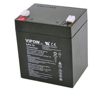 Olověná baterie 12V / 4Ah VIPOW bezúdržbový akumulátor