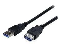 Male to Female USB 3.0 Extender Cable - USB 3.0 Extension Cord - 2 meter (USB3SEXT2MBK) - Prodlužovací šňůra USB - USB typ A (F) do USB typ A (M) - USB 3.0 - 2 m - černá - pro P/N: HB30A4AIB, SV211DPUA4K, SV211HDUA4K, USB2001EXT2NA, USB2002EXT2NA, USB2004EXT2NA