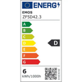 Žárovka Filament LED E27 5,9 W bílá teplá EMOS ZF5D42.3 sada 3ks
