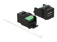 Keystone module USB 2.0 A female to term