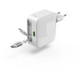 HAMA GaN, Rychlonabíječka, 2x USB-C PD/QC 30W