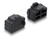 Delock - Protiprachový kryt konektoru - pro RJ45 - cerná (balení 10)