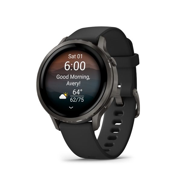 GARMIN VENU 4, Chytré hodinky, Black/ Slate 41
