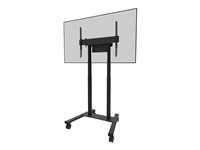 Vozík - motorizovaný - pro Displej LCD - uzamykatelný - ocel - černá - velikost obrazovky: 55"-100"