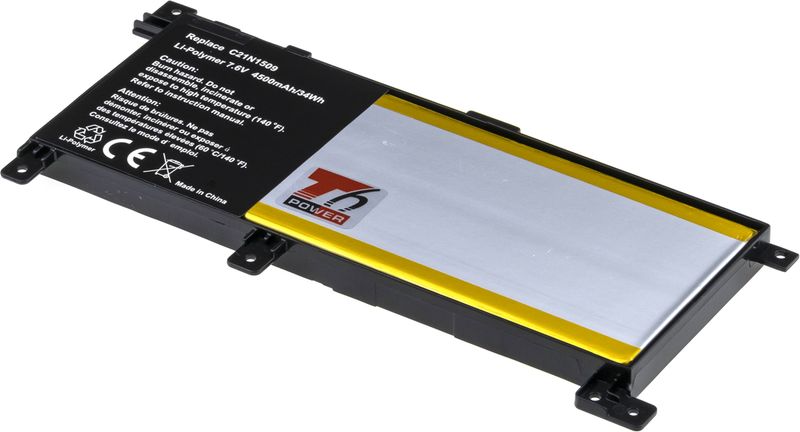Baterie T6 Power Asus X556U, F556U, A556U, K556U, R519U, R558U, 4500mAh, 34Wh, 2cell, Li-pol