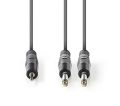 Kabel Jack 3,5mm konektor/2x Jack 6,35mm konektor 1,5m NEDIS COTH23200GY15