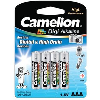 CAMELION Baterie alkalické DIGI AAA 4ks LR03