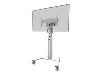 Vozík - pro plochý panel - bílá - velikost obrazovky: 37"-75"