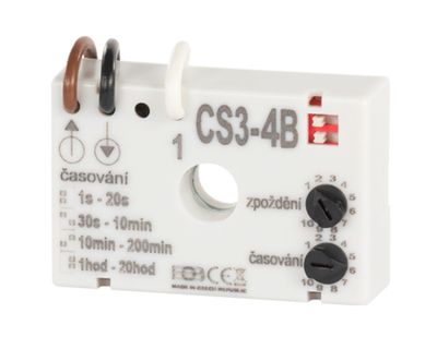 Časový spínač ELEKTROBOCK CS3-4B pre ventilátory s oneskorením bez nulového vodiča