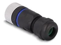 M12 Connector A-coded 4 pin female for m