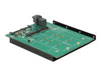 Bay adaptér pro datový sklad - 3.5" to 2 x M.2/ SFF