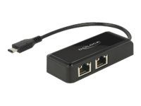 Síťový adaptér - USB 3.1 Gen 1 - Gigabit Ethernet x 2 - černá