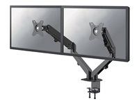 Montážní sada (úchyt na stůl) - dvojité nastavitelné rameno s plným rozsahem pohybu - pro 2 LCD displeje - černá - velikost obrazovky: 17"-27" - upevnění svorkou