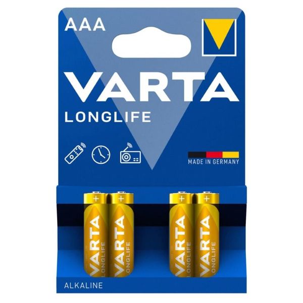 VARTA Baterie LONGLIFE LR03, AAA, 4ks