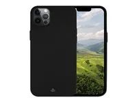 Zadní kryt pro mobilní telefon - silikon, recyklovaný plast - noční čerň - pro Apple iPhone 12, 12 Pro