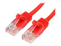 2m Red Snagless UTP Cat5e Patch Cable - 45PAT2MRD
