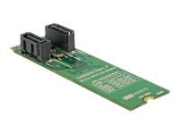 Converter M.2 Key B+M male > 2 x SATA 7