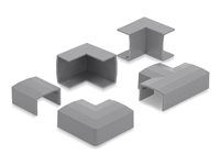 Delock - Cable raceway conduit connector - for 24 x 14 mm cable duct - šedá (balení 5)