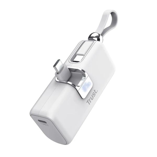 Trust pacto 5000 pd pocket powerbank wht