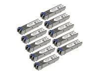 Lifetime Warranty (J4859C10PKST) - Transceiver modul SFP (mini-GBIC) (odpovídá: HP J4859C) - 1GbE - 1000Base-LX - LC - až 10 km - 1310 nm (balení 10) - pro HPE 1700, 2610, 93XX, Switch XL 10/100/1000; HPE Aruba 2530, 2930F 24, 2930F 48, 5406