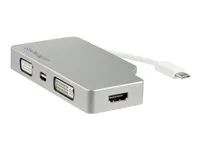 4-in-1 USB-C to VGA DVI HDMI or mDP - CDPVGDVHDMDP