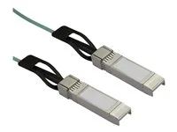 Startech Cisco SFP-10G-AOC5M Compatible 5m/16.4ft 10G SFP+ to SFP+ Active Optical Fiber, 10Gbps SFP Plus/Mini GBIC/Transceiver Module Cable, Cisco Firepower ASR1000, 10GE SFP+ Cable - Lifetime Warranty (SFP10GAOC5M) - Kabel 10GBase pro prímé pripojení - SFP+ s jazýckem do SFP+ s jazýckem - 5 m - optické vlákno - SFF-8431/SFF-8432 - aktivní - cerná - pro P/N: PEX10GSFP