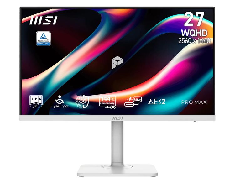 MSI PRO MAX/271QPHW E14/27''/IPS/QHD/144Hz/1ms/Čierna/3R